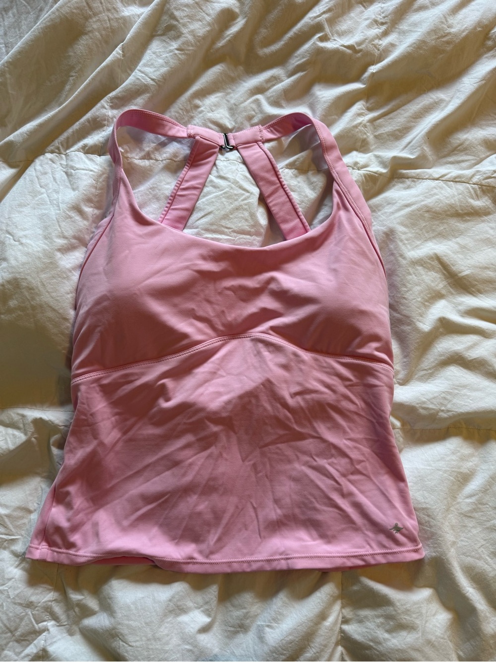 HALARA Pink Racerback Tank with Shelf Bra